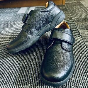 Dr Comfort NIB Men's Black Leather William Casual Diabetic Shoes, size 10.5 M